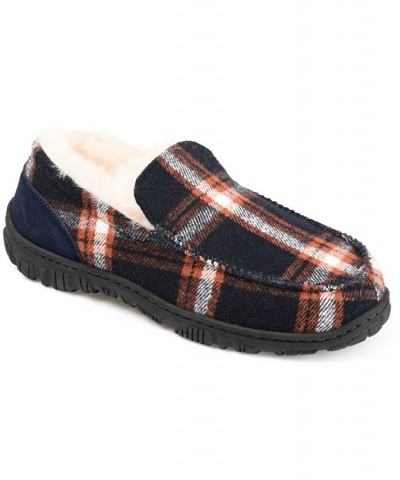 Men's Ember Moccasin Slippers Blue $32.80 Shoes