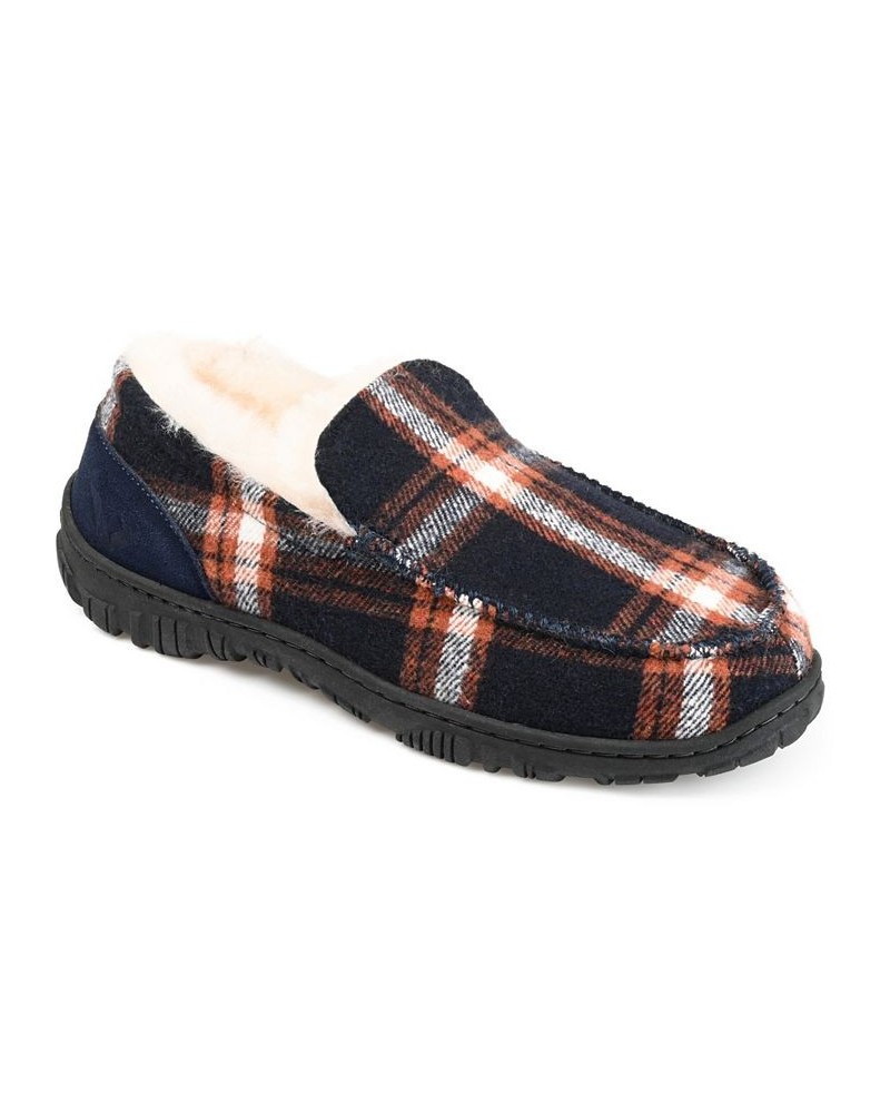 Men's Ember Moccasin Slippers Blue $32.80 Shoes