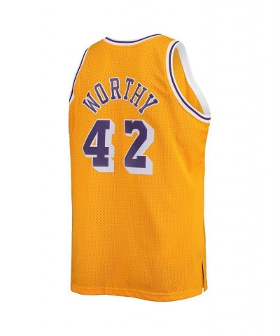 Men's James Worthy Gold Los Angeles Lakers Big and Tall Hardwood Classics Swingman Jersey $34.50 Jersey