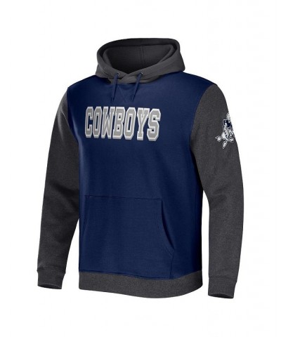 Men's NFL x Darius Rucker Collection by Navy, Charcoal Dallas Cowboys Colorblock Pullover Hoodie $28.98 Sweatshirt