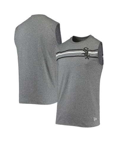 Men's Heathered Gray Chicago White Sox Muscle Tank Top $25.19 T-Shirts