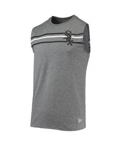 Men's Heathered Gray Chicago White Sox Muscle Tank Top $25.19 T-Shirts