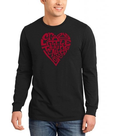 Men's Crazy Little Thing Called Love Word Art Long Sleeve T-shirt Black $20.00 T-Shirts