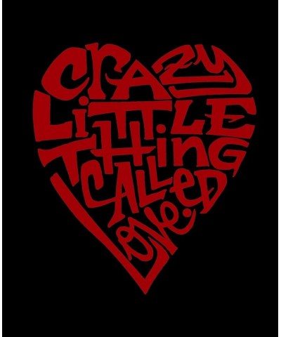 Men's Crazy Little Thing Called Love Word Art Long Sleeve T-shirt Black $20.00 T-Shirts