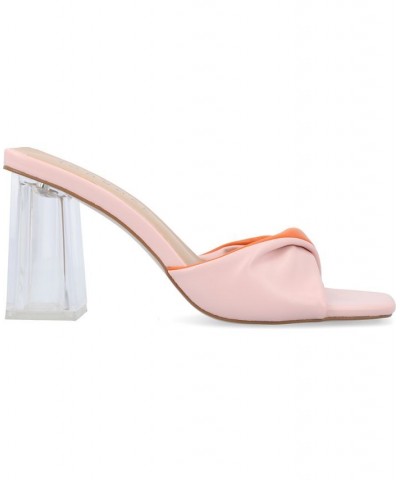 Women's Aylia Twist Sandals Pink $45.60 Shoes