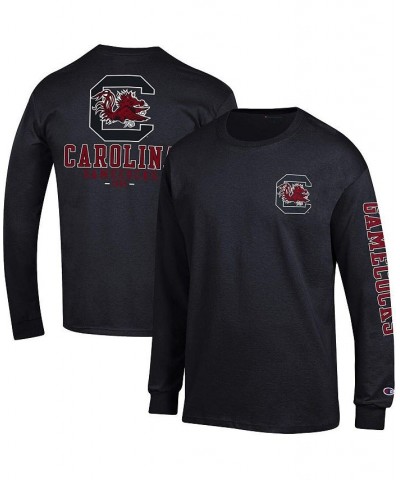 Men's Black South Carolina Gamecocks Team Stack 3-Hit Long Sleeve T-shirt $26.49 T-Shirts