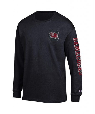 Men's Black South Carolina Gamecocks Team Stack 3-Hit Long Sleeve T-shirt $26.49 T-Shirts