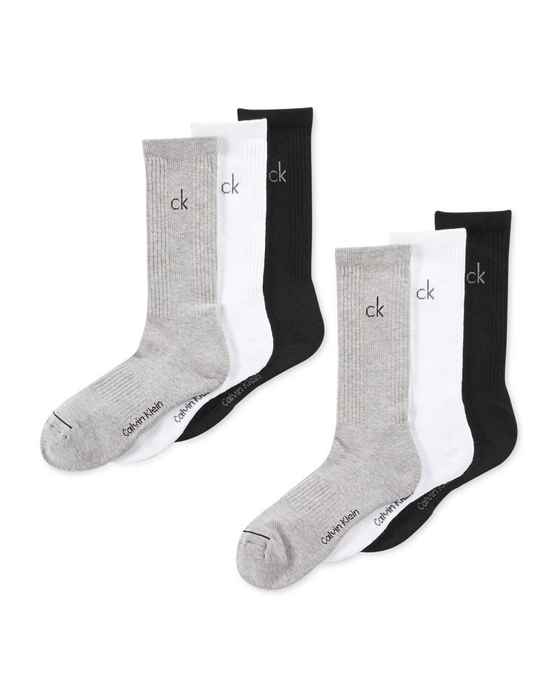 Men's Athletic Performance Crew Socks 6-Pack PD01 $12.20 Socks