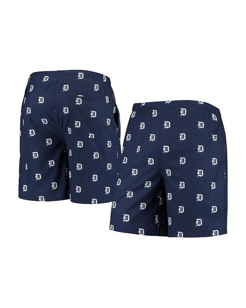 Men's Navy Detroit Tigers Cooperstown Collection Mini Logo Swim Shorts $31.19 Swimsuits