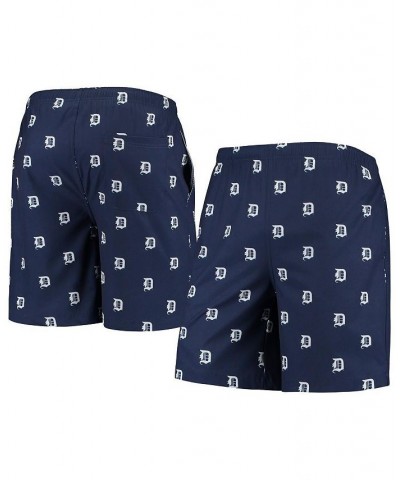 Men's Navy Detroit Tigers Cooperstown Collection Mini Logo Swim Shorts $31.19 Swimsuits