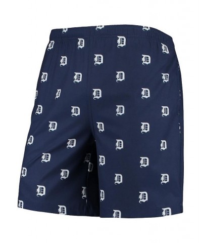 Men's Navy Detroit Tigers Cooperstown Collection Mini Logo Swim Shorts $31.19 Swimsuits