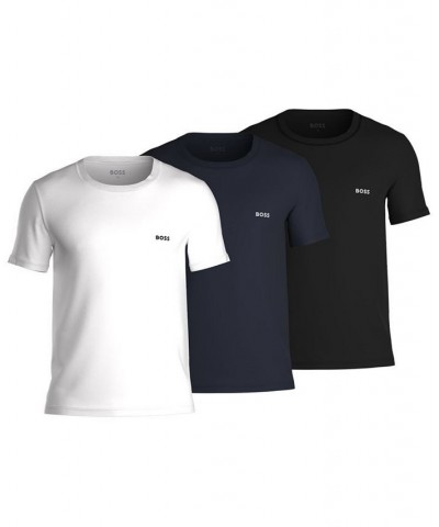 HUGO Men's Classic 3-Pk. Logo-Print Cotton T-Shirts Multi $20.80 Undershirt