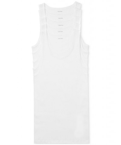 Men's 5-Pk. Cotton Classics Tank Tops White $20.58 Undershirt