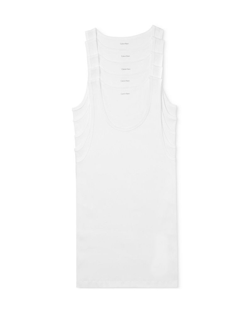 Men's 5-Pk. Cotton Classics Tank Tops White $20.58 Undershirt