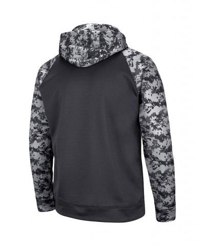 Men's Charcoal Purdue Boilermakers OHT Military-Inspired Appreciation Digital Camo Pullover Hoodie $31.89 Sweatshirt