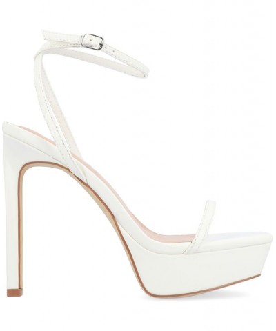 Women's Telilah Platform Stilettos White $45.10 Shoes