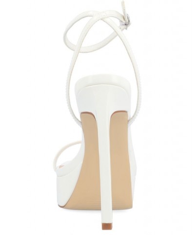 Women's Telilah Platform Stilettos White $45.10 Shoes