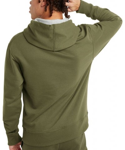 Men's Powerblend Long-Sleeve Pullover Graphic Hoodie Green $19.78 Sweatshirt