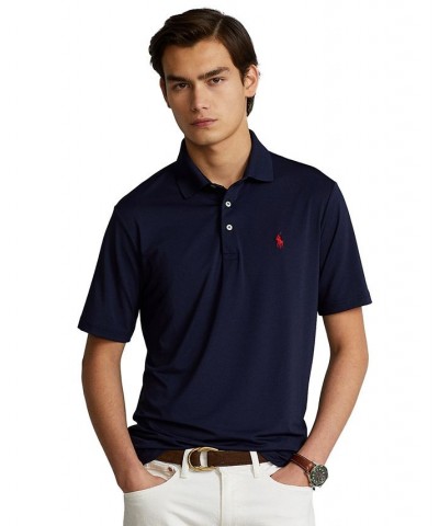 Men's Classic-Fit Performance Polo Shirt Blue $44.40 Polo Shirts