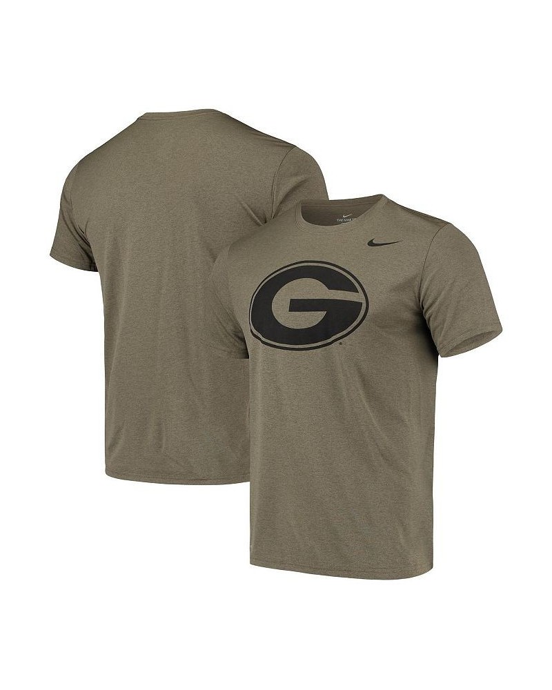 Men's Olive Georgia Bulldogs Tonal Logo Legend Performance T-shirt $25.49 T-Shirts