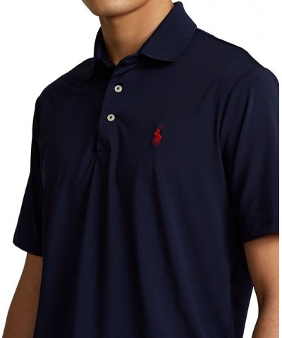 Men's Classic-Fit Performance Polo Shirt Blue $44.40 Polo Shirts