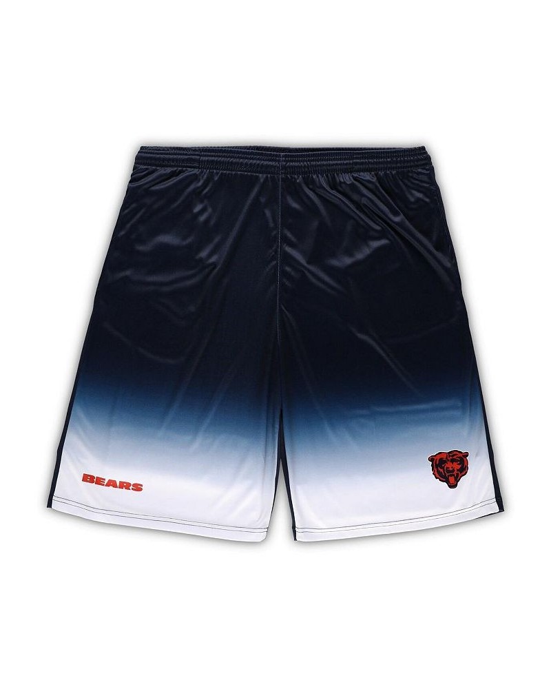 Men's Navy Chicago Bears Big and Tall Faded Shorts $29.69 Shorts