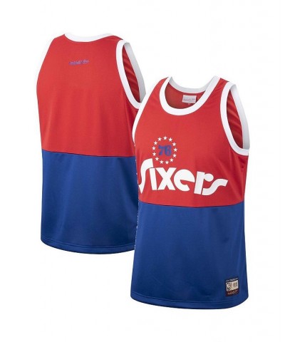 Men's Red Philadelphia 76ers Hardwood Classics Team Heritage Fashion Jersey $45.89 Jersey