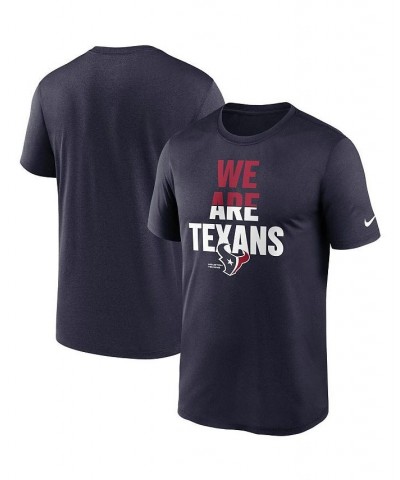 Men's Navy Houston Texans Legend Local Phrase Performance T-shirt $22.50 T-Shirts