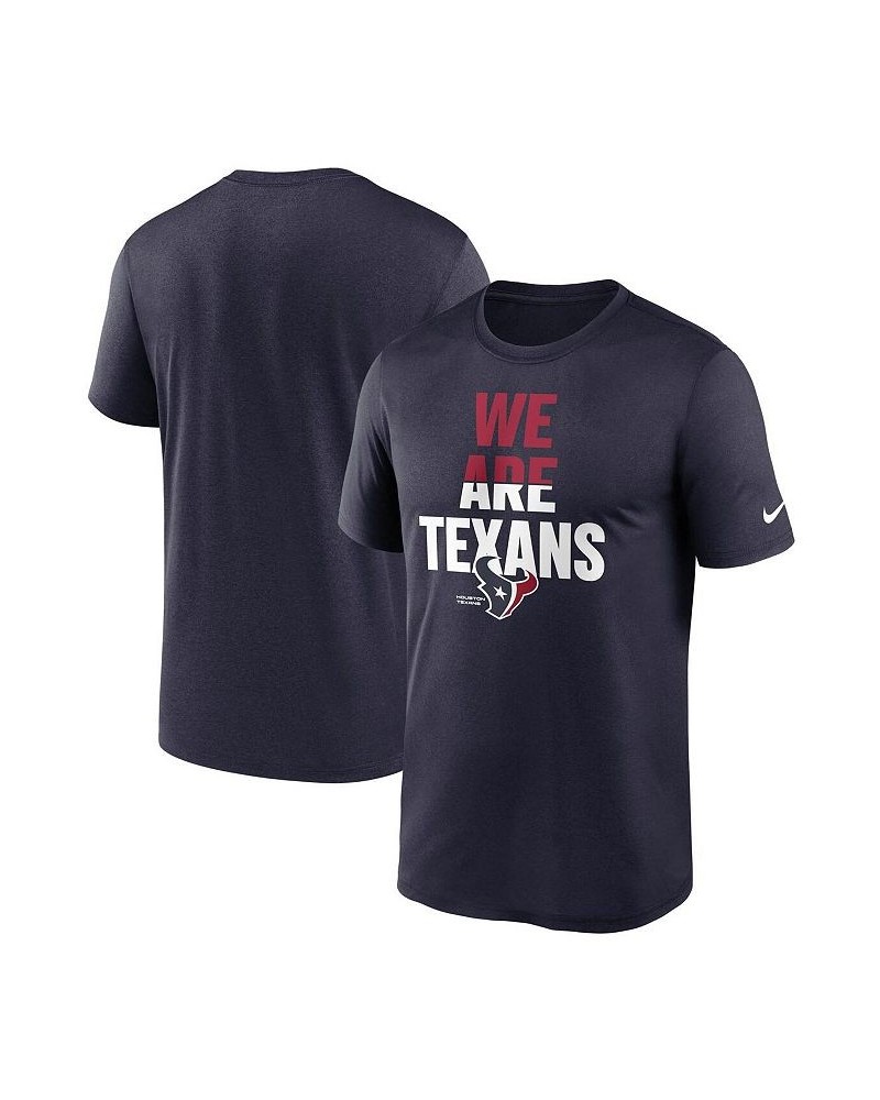 Men's Navy Houston Texans Legend Local Phrase Performance T-shirt $22.50 T-Shirts