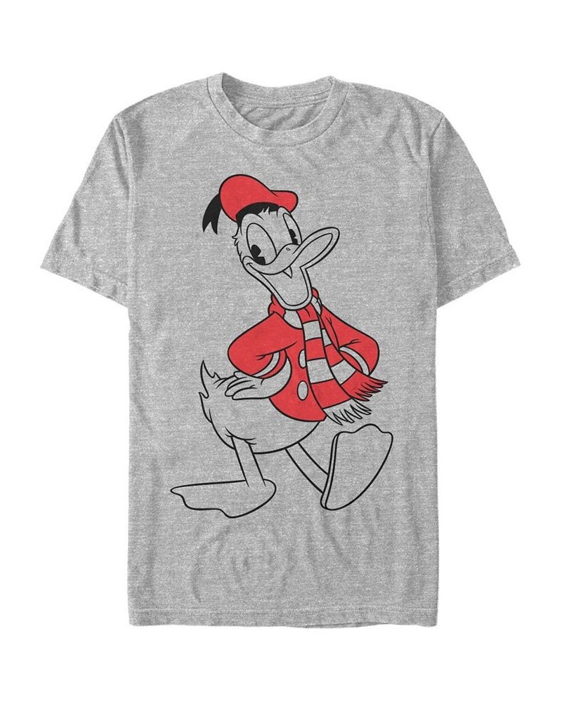 Men's Donald Holiday Fill Short Sleeve T-Shirt Gray $14.35 T-Shirts