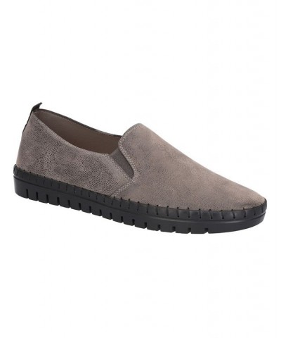 Women's Fresh Slip On Sneakers Gray Matte $33.15 Shoes