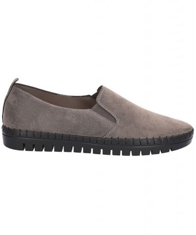 Women's Fresh Slip On Sneakers Gray Matte $33.15 Shoes