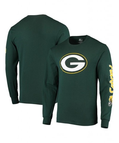 Men's Green Green Bay Packers Halftime Long Sleeve T-shirt $26.95 T-Shirts