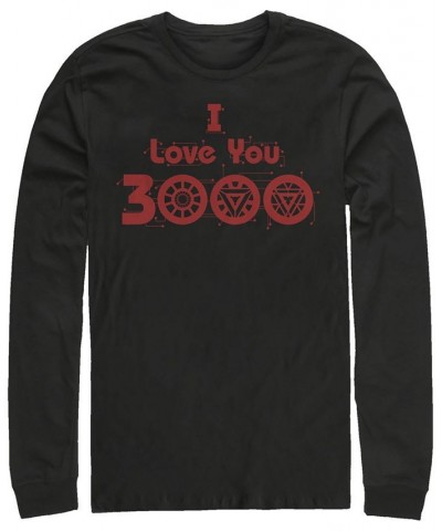 Marvel Men's Avengers Endgame I Love You 3000 Circuits, Long Sleeve T-shirt Black $21.99 T-Shirts