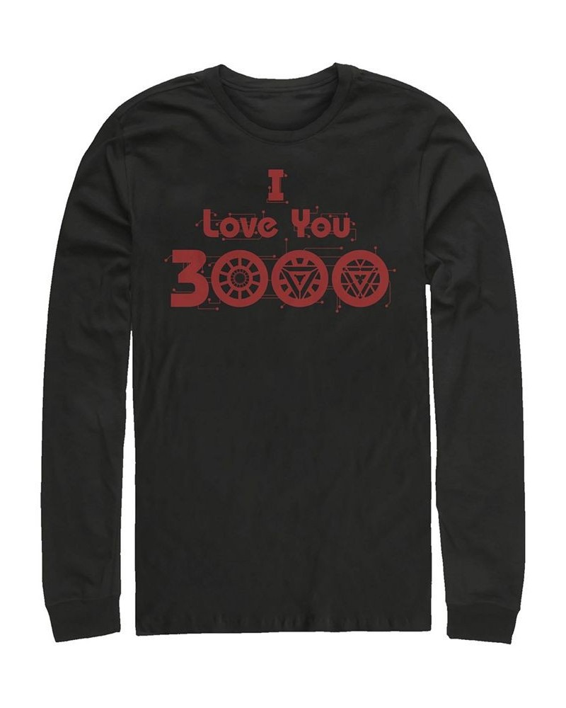 Marvel Men's Avengers Endgame I Love You 3000 Circuits, Long Sleeve T-shirt Black $21.99 T-Shirts