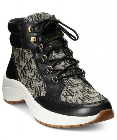 Women's Rylee Lace-Up High-Top Hiker Sneakers PD03 $48.97 Shoes