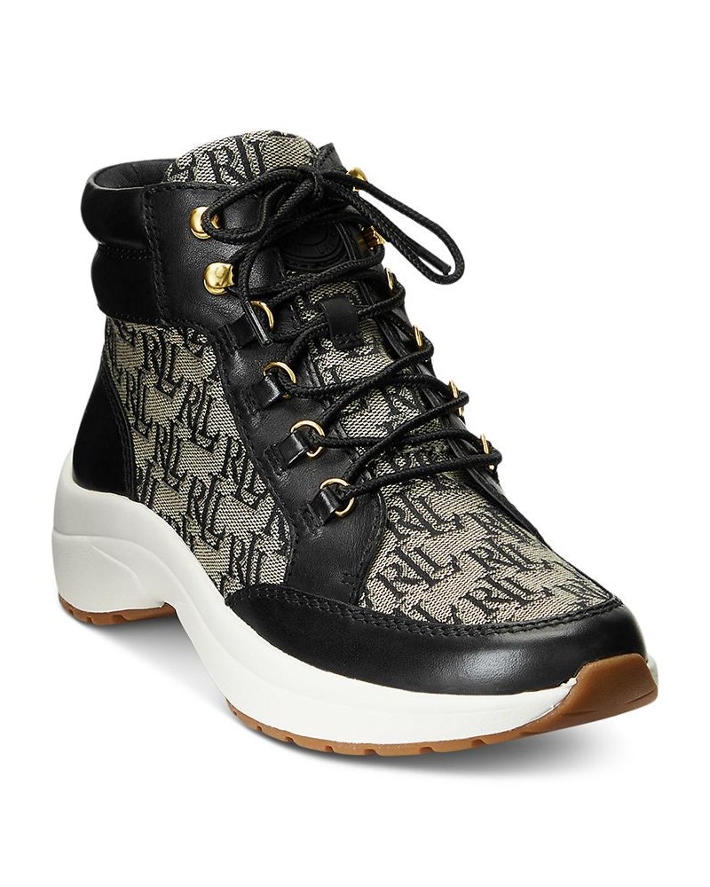 Women's Rylee Lace-Up High-Top Hiker Sneakers PD03 $48.97 Shoes