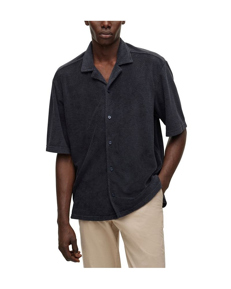 BOSS Men's Regular-Fit Shirt Blue $46.28 Shirts