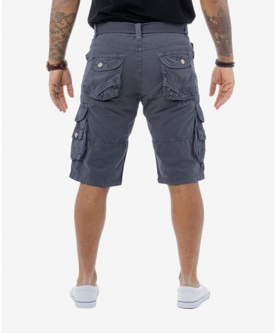 Men's Belted Double Pocket Cargo Shorts PD13 $19.95 Shorts