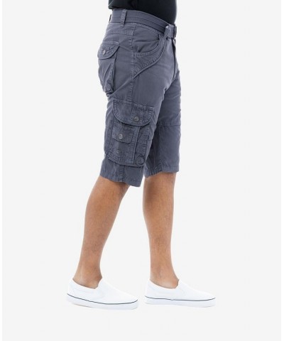 Men's Belted Double Pocket Cargo Shorts PD13 $19.95 Shorts