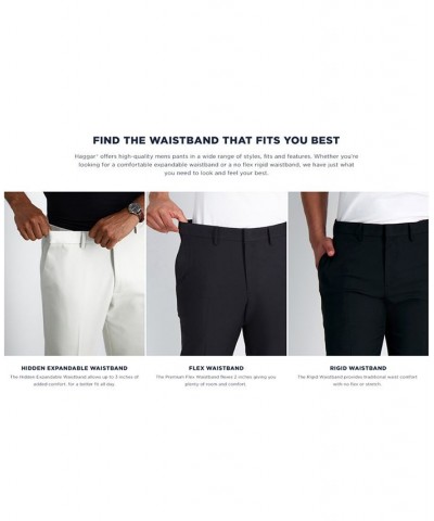 Men's Cool 18 PRO Classic-Fit Expandable Waist Flat Front Stretch Dress Pants PD03 $30.79 Pants