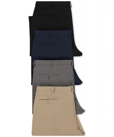 Men's Cool 18 PRO Classic-Fit Expandable Waist Flat Front Stretch Dress Pants PD03 $30.79 Pants