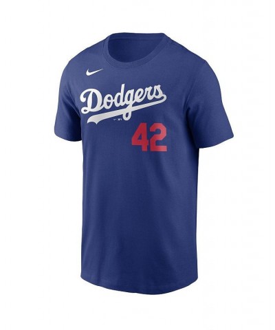 Men's Royal Los Angeles Dodgers Jackie Robinson Day Team 42 T-shirt $17.20 T-Shirts