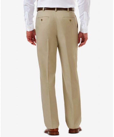 Men's Cool 18 PRO Classic-Fit Expandable Waist Pleated Stretch Dress Pants Khaki $24.20 Pants