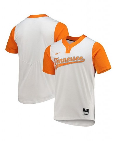 Men's and Women's White Tennessee Volunteers Two-Button Replica Softball Jersey $47.00 Jersey