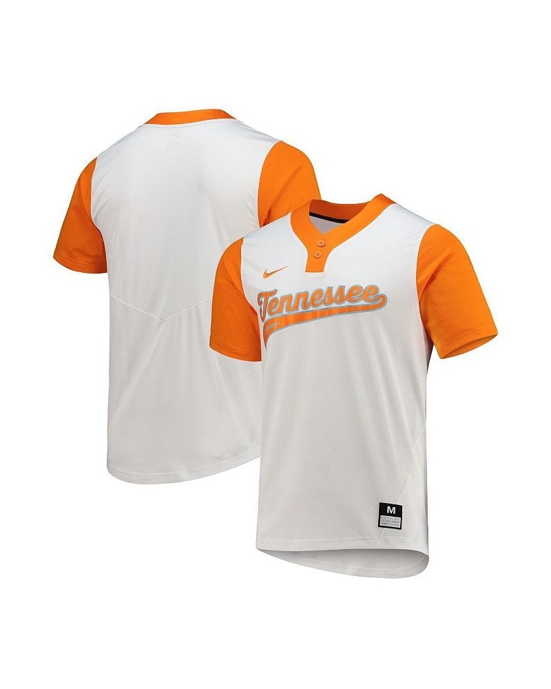 Men's and Women's White Tennessee Volunteers Two-Button Replica Softball Jersey $47.00 Jersey