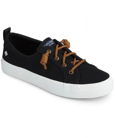 Women's Crest Vibe Canvas Sneaker Black $32.00 Shoes