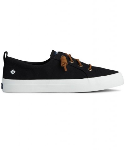 Women's Crest Vibe Canvas Sneaker Black $32.00 Shoes