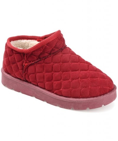 Women's Tazara Slipper Booties Red $34.00 Shoes