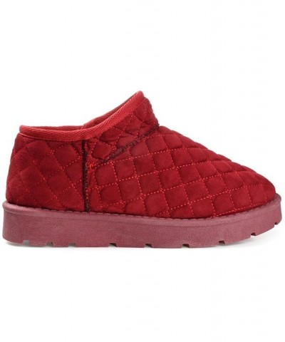 Women's Tazara Slipper Booties Red $34.00 Shoes